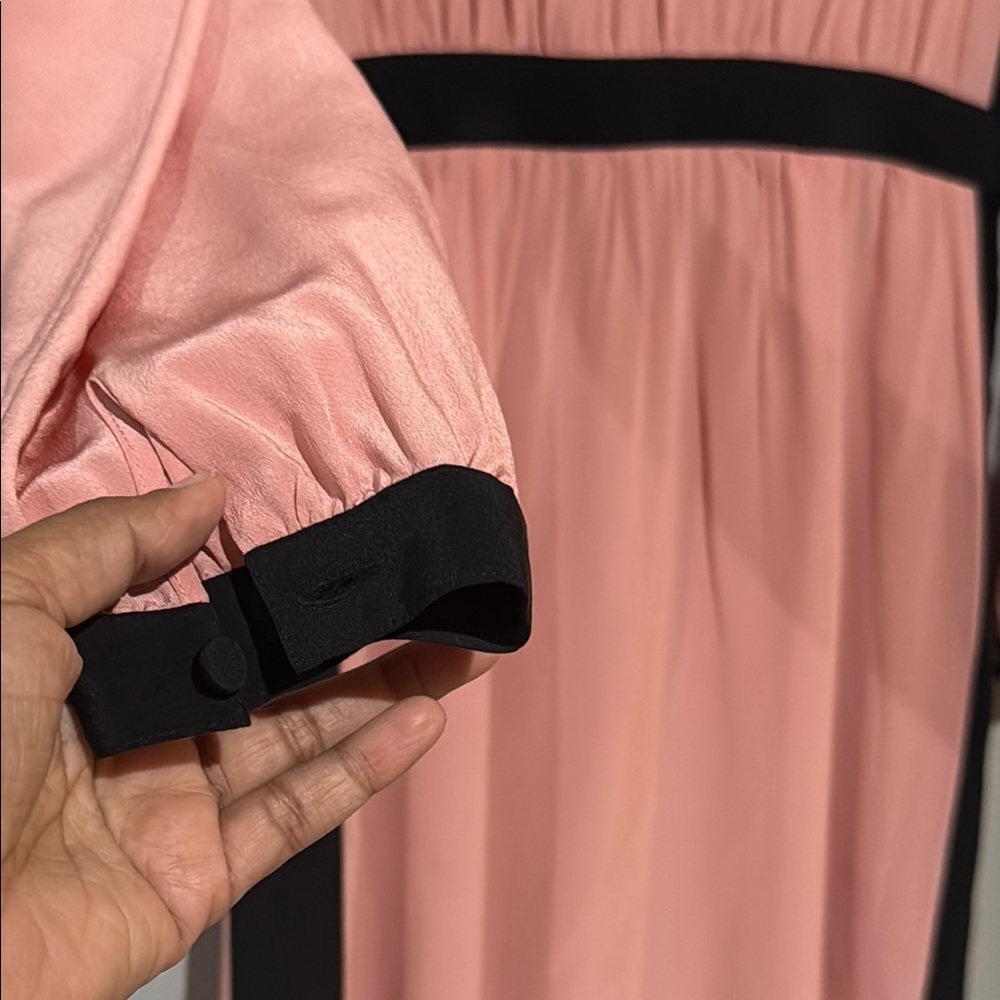 Raoul silk Pink long Sleeve V-Neck Sz 2 Dress - Picture 6 of 11